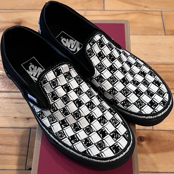 Vans Classic Slip-On "Sketch Check" - Picture 1 of 8